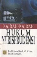 Kaidah-Kaidah Hukum Yurisprudensi