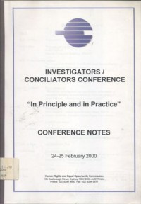 Investigators/conciliators conference 