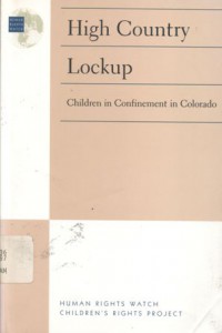 High country lockup: children in confinement in Colorado