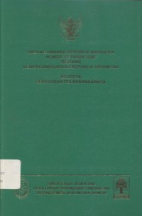 Undang-undang Republik Indonesia Nomor12 tahun 2006 tentang Kewarganegaraan Republik Indonesia beserta peraturan pelaksanannya - (5545)