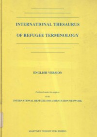 International thesaurus of refugee terminology