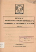 Review of Islamic Human Rights Commission