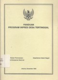Panduan Program Inpres Desa Tertinggal