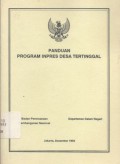 Panduan Program Inpres Desa Tertinggal