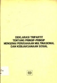 Deklarasi tripartit tentang prinsip-prinsip mengenai perusahaan multinasional dan kebijaksanaan sosial