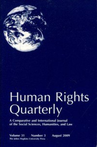 Human Rights Quarterly Volume 31 Number 3 August 2009