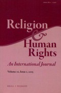 Religion & Human Rights: An International Journal Volume 10, Issue 1, 2015