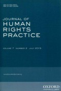 Journal of Human Rights Practice Volume 7 Number 2 July 2015