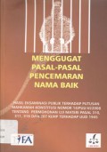 Menguak Pasal-Pasal Pencemaran Nama Baik