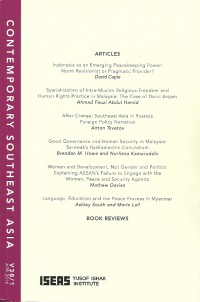 Contemporary Southeast Asia V38/1 Apr 2016