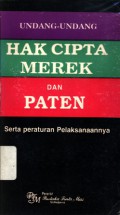 Undang-undang hak cipta merek dan paten