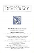 Journal of Democracy January 2016, Volume 27, Number 1