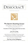 Journal of Democracy October 2016, Volume 27, Number 4