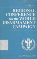 Regional conference for the world disarmament campaign