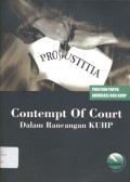 Contempt of Court dalam Rancangan KUHP