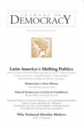 Journal of Democracy October 2018, Volume 29, Number 4