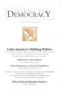 Journal of Democracy October 2018, Volume 29, Number 4