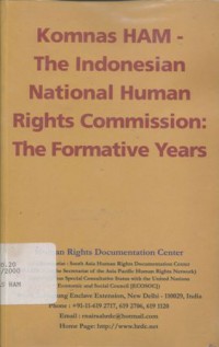 Komnas HAM - the Indonesian National Human Rights Commission: the formative years