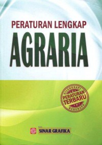 Peraturan Lengkap Agraria