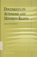 Documents on autonomy and minority rights