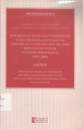 Kekerasan terhadap perempuan yang dilakukan dan/atau Dibiarkan oleh Negara selama Berlangsungnya Konflik Bersenjata (1997-2000) - (5825)