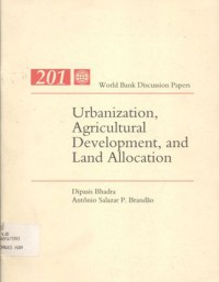 Urbanization, agricultural development, and land allocation