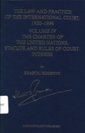 The law and practice of the International Court, 1920-1996