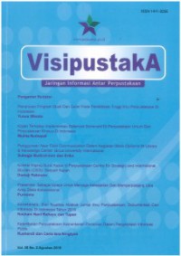 Visipustaka: Jaringan Informasi Antar Perpustakaan Vol. 20 No. 2 Agustus 2018