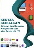 Kertas Kebijakan Catatan dan Desakan Masyarakat Sipil atas Revisi UU ITE