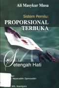 Sistem Pemilu: Proporsional Terbuka Setengah Hati