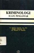 Kriminologi: suatu pengantar