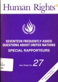 Seventeen Frequently Asked Questions about United Nations Special Rapporteurs