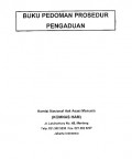 BUKU PEDOMAN PROSEDUR PENGADUAN