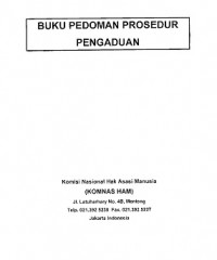 BUKU PEDOMAN PROSEDUR PENGADUAN