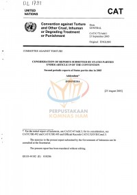 CONSIDERATION OF REPORTS SUBMITTED BY STATES PARTIES UNDER ARTICLE 19 OF THE CONVENTION: Second periodic reports of States parties due in 2003