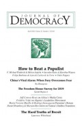 Journal of Democracy, Volume 31, Number 2, April 2020