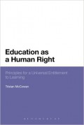 Education as a Human Right: Principles for a Universal Entitlement to Learning