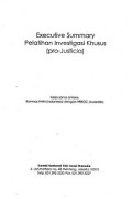 Executive Summary Pelatihan Investigasi Khusus (pro-Justicia): Kerja sama antara Komnas HAM (Indonesia) dengan HREOC (Australia)