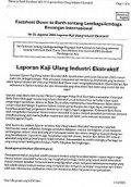 Factsheet Down To Earth tentang Lembaga-lembaga Keuangan Internasional: Nr 35, Agustus 2004: Laporan Kaji Ulang Industri Ekstraktif