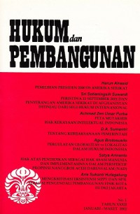 HUKUM dan PEMBANGUNAN - no.1 tahun XXXII, Januari - Maret 2002