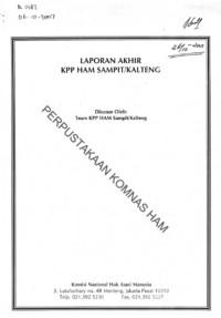 Laporan Akhir KPP HAM Sampit Kalteng