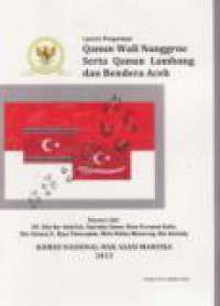 Laporan Pengawasan Qanun Wali Nanggroe Serta Qanun Lambang dan Bendera Aceh