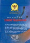 Instrumen Pokok HAM Nasional
UUD Negara Republik Indonesia Tahun 1945
UU No. 39 Tahun 1999 tentang Hak Asasi Manusia
UU No. 26 Tahun 2000 tentang Pengadilan HAM
UU No. 11 Tahun 2005 tentang Ratifikasi ICESCR
UU No. 12 Tahun 2005 tentang Ratifikasi ICCPR
UU No. 40 Tahun 2008 tentang Penghapusan Diskriminasi Ras dan Etnis