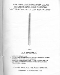 HAK-HAK ASASI MANUSIA DALAM KONTEKS HAK-HAK EKONOMI: 