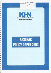 ABSTRAK POLICY PAPER 2003