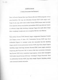 KOMNAS HAM (Antara Kenyataan dan Harapan)