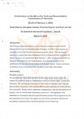 Commentary on the Bill on the Truth and Reconciliation Commission of Indonesia; (Draft of February 3, 2000): Submitted by Douglas Cassel, Priscilla Hayner, and Paul van Zyl