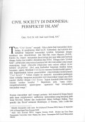 Civil Society di Indonesia: Perspektif Islam