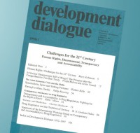 Human Rights, Disarmament, Transparency and Accountability: Development Dialogue : Challenges for the 21st Century