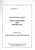 Komisi Kebenaran dan Rekonsiliasi: draft kerangka acuan